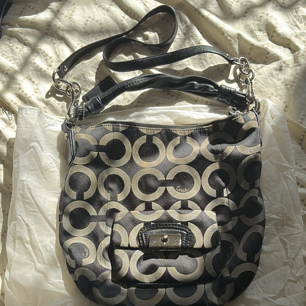 Coach Black and Tan Women's Bag